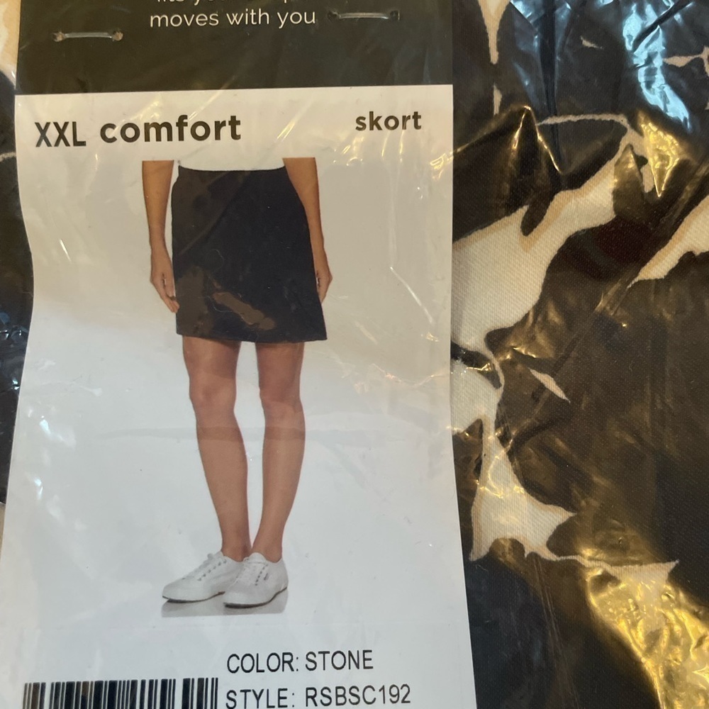 rafaella Women's Wide Waistband Stretch Pull-On Style Skort - Picture 6 of 7